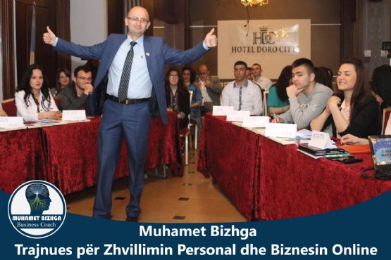 Muhamet Bizhga CV, Autor libri per zhvillim personal, Trajnues, motivues shqiptar, Trajnues per zhvillim personal, Si te nisesh nje biznes online, Si te zbulosh talentin tend, Si te investosh te vetja jote, Libra motivues ne shqip